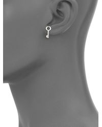 Marc By Marc Jacobs | Metallic Lost & Found Key Stud Earrings/silvertone | Lyst