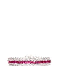 CZ by Kenneth Jay Lane | Pink Cubic Zirconia Crystal Tennis Bracelet | Lyst