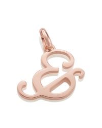 Monica Vinader | Pink Alphabet Pendant & | Lyst