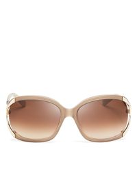 Kate Spade | Beige Laurie Oversized Square Sunglasses, 57mm | Lyst