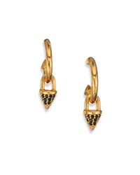 Eddie Borgo | Metallic Pavé Crystal Cone Hoop Earrings/1.25 | Lyst