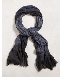 John Varvatos | Blue Paisley Degrade Scarf for Men | Lyst