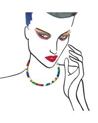 Alyssa Norton - Black Graffiti Necklace - Lyst