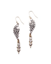 Lulu Frost - Metallic New Winged Arrow Earring - Lyst