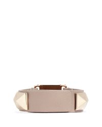 Valentino | Metallic 'rockstud' Macro Leather Bracelet | Lyst