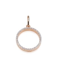 Monica Vinader | Pink Naida Circle Open Pendant | Lyst