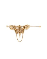 Ela Stone | Metallic 'Pamela' Curb Chain Tier Spike Bracelet | Lyst