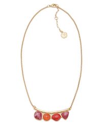 Trina Turk | Red Stone Frontal Necklace | Lyst