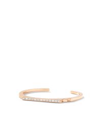 Monique Péan | Metallic White Diamond Step Baguette Cuff | Lyst