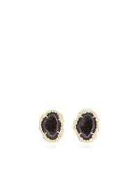 Kimberly Mcdonald | Black One Of A Kind Dark Geode and Irregular Diamond Stud Earrings | Lyst