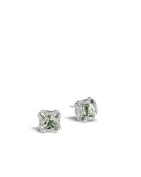 John Hardy | Green Classic Chain Square Stud Earrings | Lyst