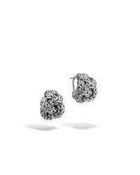 John Hardy | Metallic Classic Chain Knot Buddha Belly Earrings | Lyst