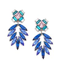 DANNIJO | Blue Simon Crystal Chandelier Earrings | Lyst