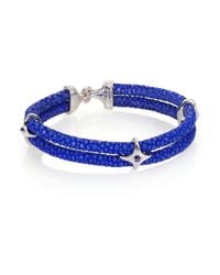 Stinghd | Blue Sapphire, Silver & Stingray Star Wrap Bracelet for Men | Lyst