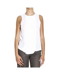 MICHAEL Michael Kors | White Top | Lyst