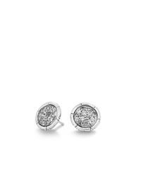 John Hardy | Metallic Stud Earring With White Topaz | Lyst