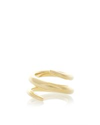 Jennifer Fisher | Metallic Gold Twisted Cylinder Ring | Lyst