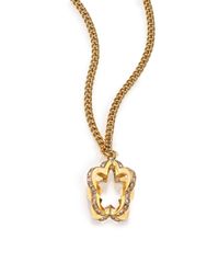Marc By Marc Jacobs | Metallic Revolving Daisy Pendant Necklace | Lyst