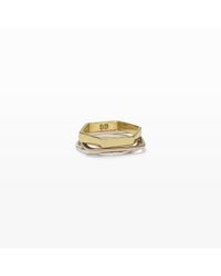 Club Monaco | Metallic Bing Bang Geometric Ring Set | Lyst