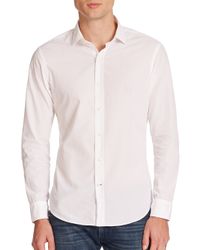 Ralph Lauren Black Label | White Sloan Poplin Sportshirt for Men | Lyst