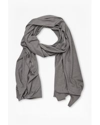 French Connection | Gray Walter Linen-blend Scarf for Men | Lyst