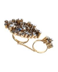 Dorothee Schumacher - Metallic Crystal Edge Double Ring - Lyst