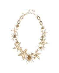 Oscar de la Renta | Metallic Light Gold Starfish Necklace | Lyst