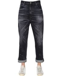 Golden Goose Deluxe Brand | Blue Boyfriend Dark Wash Cotton Denim Jeans | Lyst