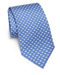 Ferragamo | Blue Ladybug Silk Tie for Men | Lyst