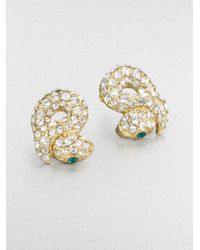 ABS By Allen Schwartz | Metallic Sparkle Snake Earrings | Lyst