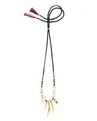 Lizzie Fortunato | Metallic Amulet Necklace In Crystal Prism | Lyst
