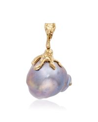 Lucifer Vir Honestus | Metallic One Of A Kind Pearl Pendant | Lyst