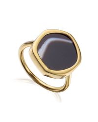 Monica Vinader | Black Atlantis Gem Ring | Lyst