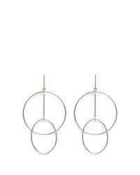 Stella McCartney | Metallic Ring Stud Drop Brass Earrings | Lyst