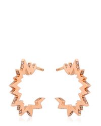 Diane Kordas | Metallic The Pop Art Huggie Earrings | Lyst