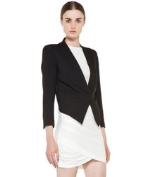 Helmut Lang | Smoking Wool Tux Blazer in Black | Lyst