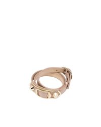 Balenciaga | Pink Holiday Collection Classic Metallic Edge Bracelet Triple Tour | Lyst