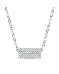 Anne Sisteron - Metallic 14kt White Gold Diamond Muffy Necklace - Lyst