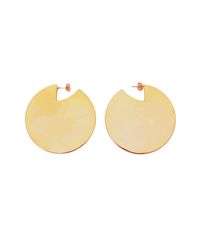 Aesa - Metallic Solar Disc Earrings - Lyst