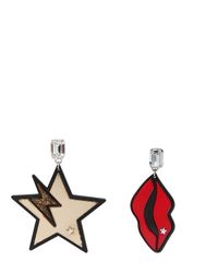 Stella McCartney | Multicolor Star & Lips Perspex Earrings | Lyst