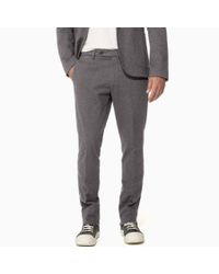 James Perse Gray Knit Tailored Italian Suit Pant for men