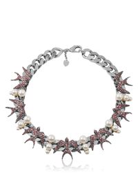 Schield Black Swallow Necklace