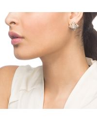 Lulu Frost - Metallic Apex Pave Stud - Lyst