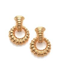 John Hardy | Metallic Bedeg 18k Yellow Gold Doorknocker Earrings | Lyst