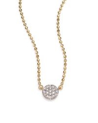 Phillips House | Metallic Affair Diamond & 14k Yellow Gold Beaded Infinity Necklace | Lyst