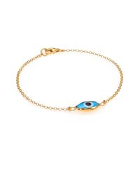 Iam By Ileana Makri | Metallic Little Oval Eye Chain Bracelet | Lyst