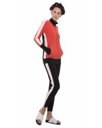 Norma Kamali | Orange Spliced Turtleneck Jacket | Lyst