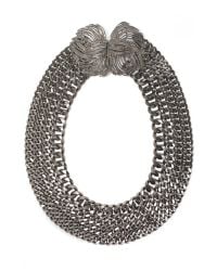 Lizzie Fortunato | Metallic Rhodium Cosmic View Ii Necklace | Lyst