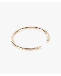 Jennie Kwon | Metallic White 2 Diamond Cuff Ring | Lyst