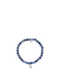 Sydney Evan | Blue Hamsa Charm Bracelet | Lyst